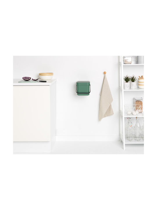 Brabantia Coș de Gunoi Plastic Verde 6lt 1buc