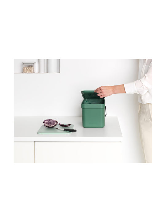 Brabantia Coș de Gunoi Plastic Verde 6lt 1buc