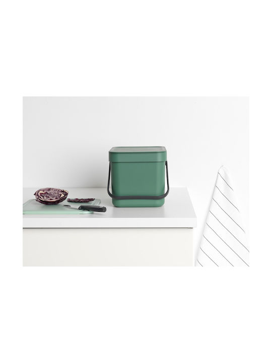 Brabantia Coș de Gunoi Plastic Verde 6lt 1buc