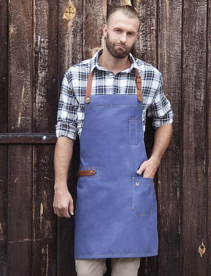 Karlowsky Ποδιά Barista / Barkeeper Ganzkörper LS 24 Blau