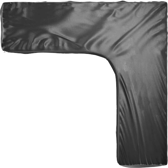 vidaXL Waterproof Couch Protective Cover 300x300x90cm in Black Color 2 Pieces