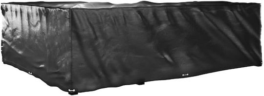 vidaXL Προστατευτικό Κάλυμμα Καναπέ 285x220x80εκ. σε Μαύρο Χρώμα