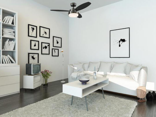 Westinghouse Alloy Ceiling Fan 105cm With Light Black Graphite