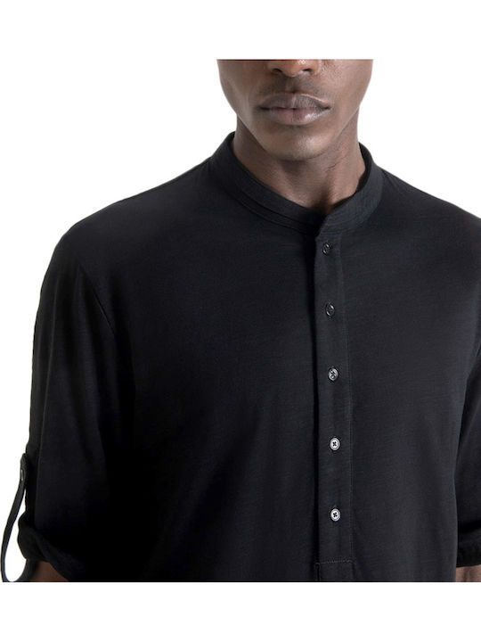 Short Sleeve Black Blouse