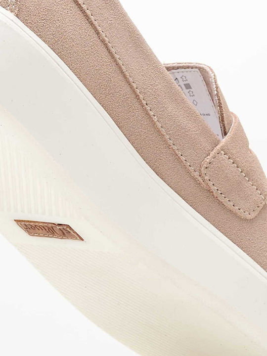 Suede Ανδρικά Loafers σε Μπεζ Χρώμα