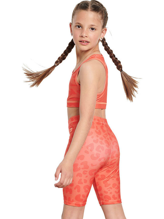 Kids Legging Sports Short Orange