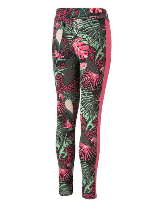 Puma Kids Long Sport Legging Floral Multicolour