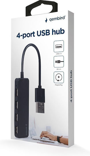 Gembird USB Хъб 4 Порта USB 2.0 с Връзка USB-A
