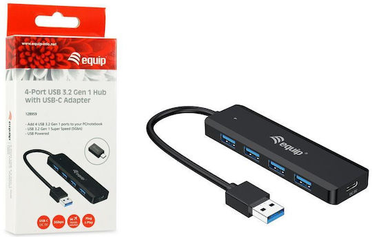 Equip Hub 5 Θυρών USB 3.2 με σύνδεση USB-A / USB-C