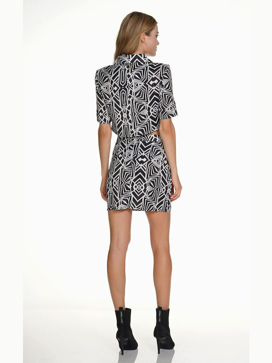 KKW.3S1.041.002 Women's Short Sleeve Shirt Black