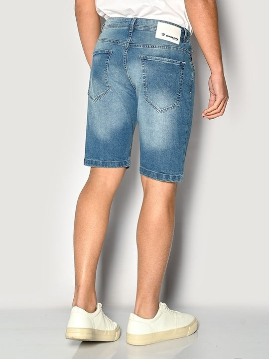 Brokers Jeans Herrenshorts Jeans Blau