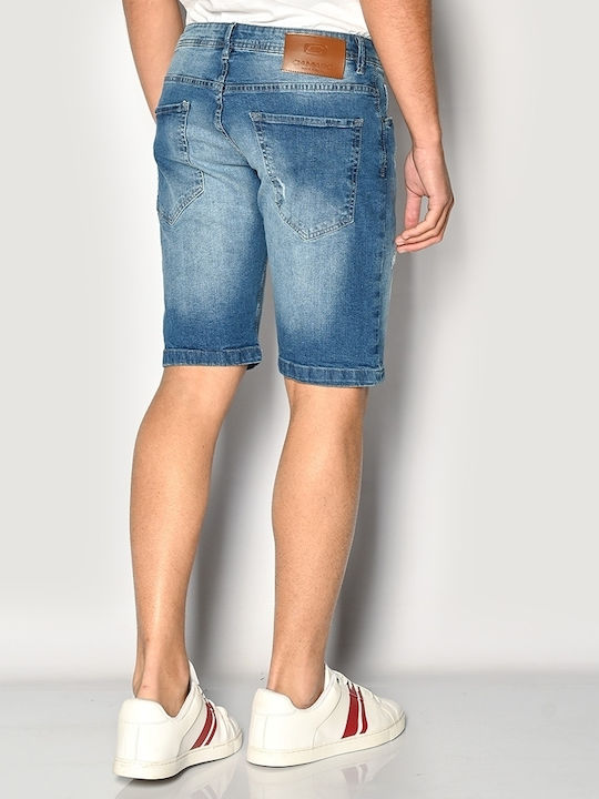 Camaro Herrenshorts Jeans Blau