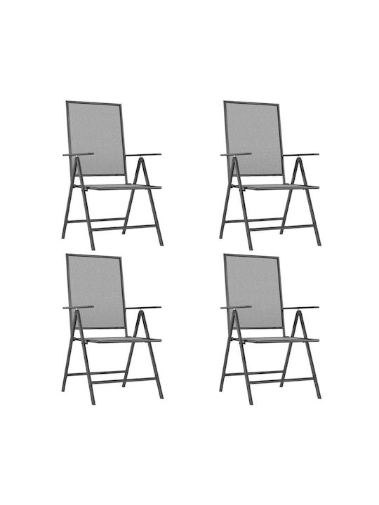 Set Sala De Mese Pentru Exterior 5 Piese Antracit