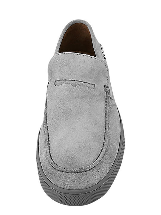 Miebe Men's Suede Loafers Gray