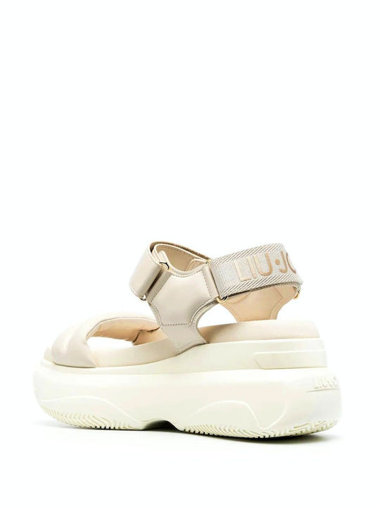 Women's Flat Sandals Beige BA3045EX014 S1858