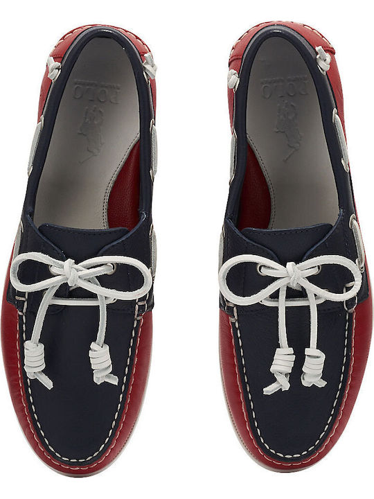 Merton Men's Leather Boat Shoes Blue