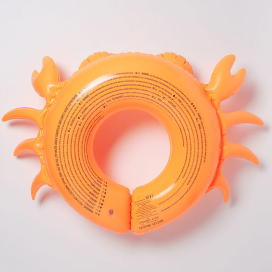 Sunnylife Детски Плувен Кръг Sonny the Sea Creature Оранжев