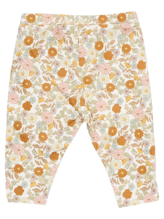 Little Dutch Kids Long Legging Floral Beige