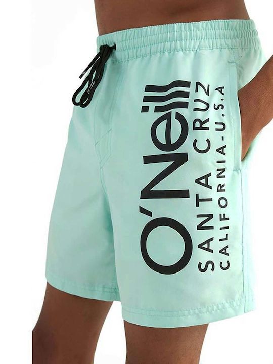Men's Swimwear Shorts Green with Patterns