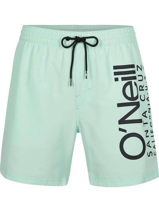 Men's Swimwear Shorts Green with Patterns