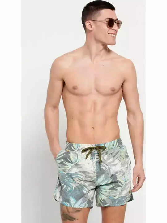 Men's Swimwear Shorts Multicolour with Prints FBM007-016-16-Black