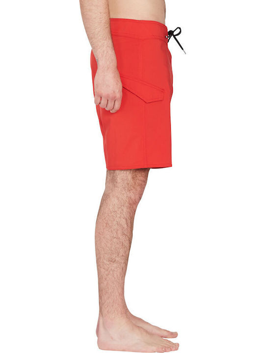 Lido Solid Mod 18" Ανδρικό Μαγιό Βερμούδα Ribbon Red