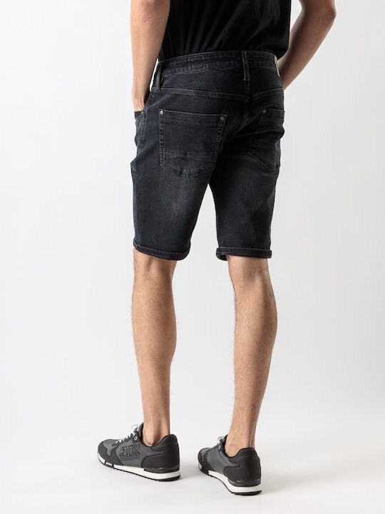 Devergo Herrenshorts Jeans Schwarz