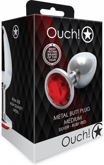 Shots Πρωκτική Σφήνα Medium Silver / Ruby Red