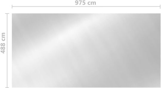 vidaXL Solar Rechteckige Poolabdeckung 975x488cm 1Stück