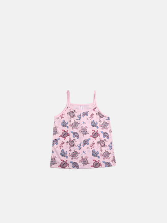 Joyce Set Top & Bottom Kids Summer Pyjamas Pink