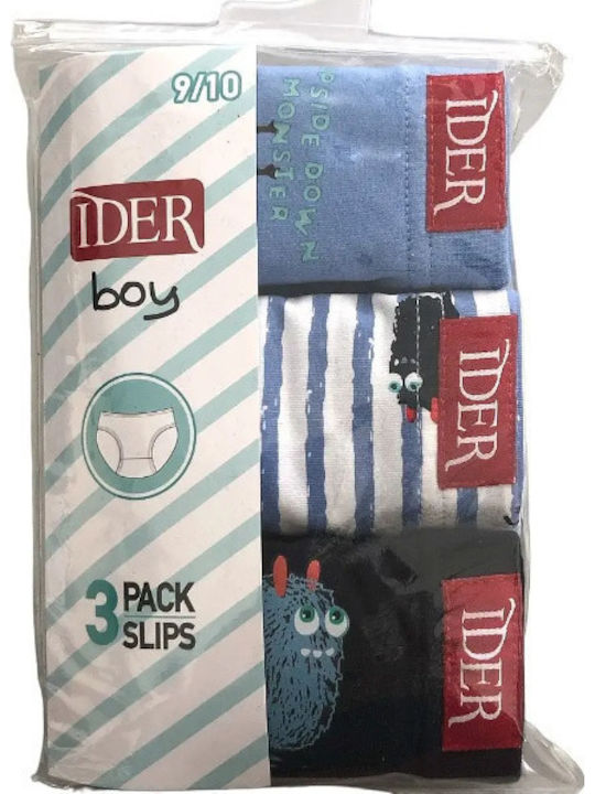 IDER Kinder-Set mit Slips Blau 3Stück