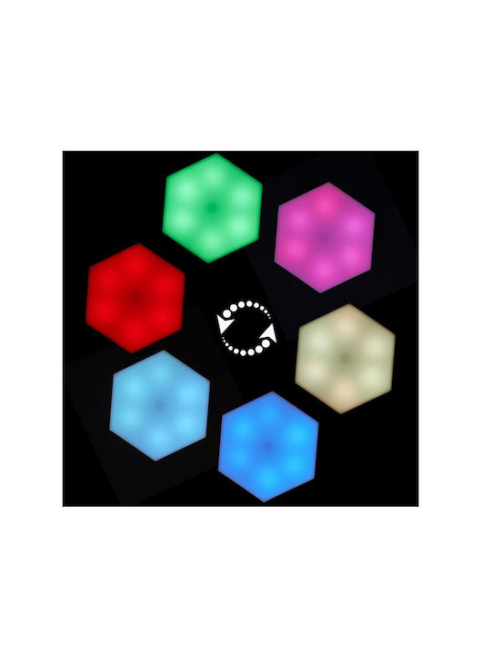 The Home Deco Factory Decorative Lamp Hexagon White 2pcs