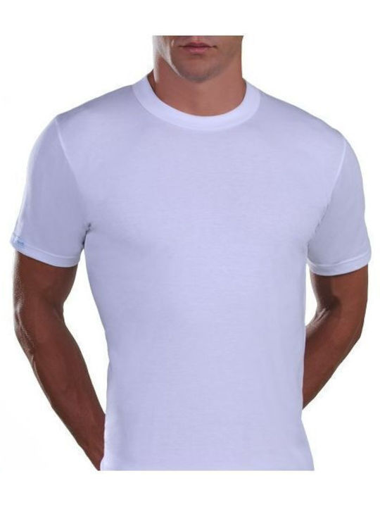 Lord Men's Short Sleeve Undershirt White