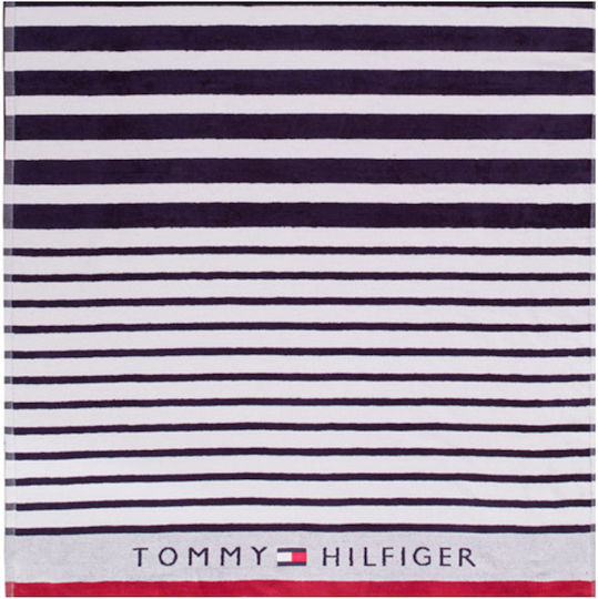 Tommy Hilfiger Sailor Βαμβακερή Navy 180x100εκ.