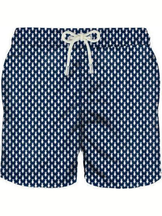 Men's Swimwear Shorts Blue with Patterns