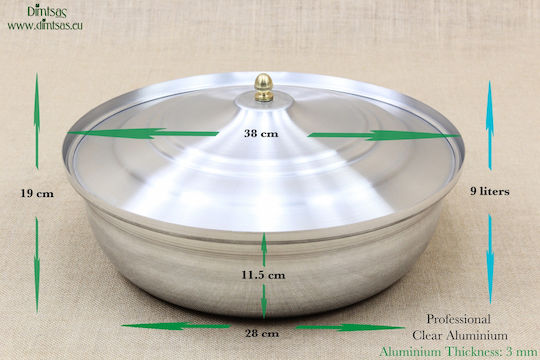 Semi-Druckkocher Aluminium Kapazität 9Es