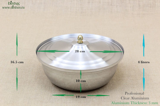Semi-Druckkocher Aluminium Kapazität 4Es