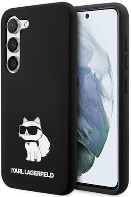 Karl Lagerfeld Choupette Silicone Back Cover Black (Galaxy S23)