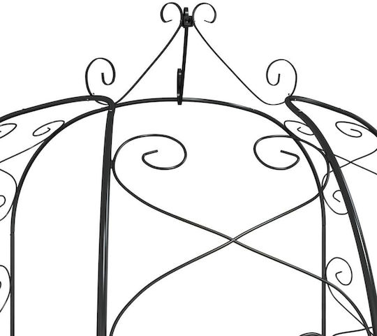 Gartenbogen aus Metall in Schwarz Farbe 180x180x255cm