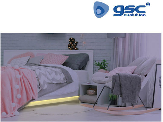 GSC Ταινία LED 12V Θερμό Λευκό Φως 1.2m με Αισθητήρα Κίνησης & Τροφοδοτικό
