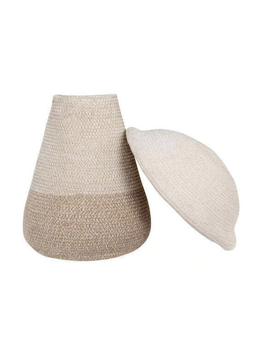 Lorena Canals Детска кошница за съхранение от плат Mama Mushroom Бежов 33x33x38см 1бр