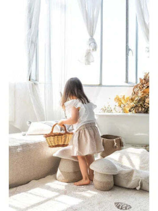 Lorena Canals Детска кошница за съхранение от плат Mama Mushroom Бежов 33x33x38см 1бр
