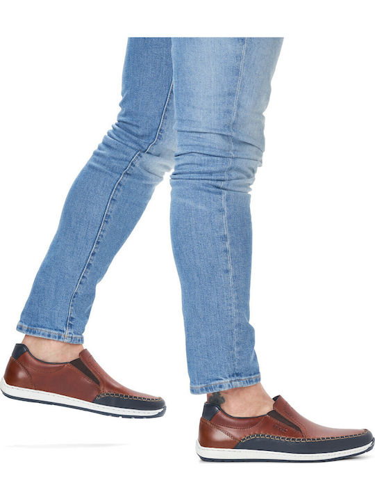 Δερμάτινα Ανδρικά Casual Παπούτσια Cognac