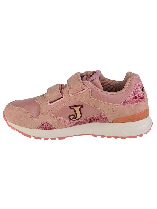 Joma Παιδικά Sneakers Jr 2213 με Σκρατς Ροζ