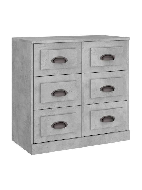 Bufet cu Sertare Gri 70x35.5x67.5cm