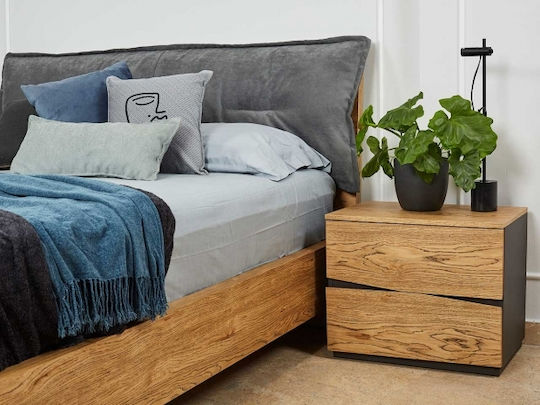 Ody Bedroom Furniture Set with Slats 160x200cm 6 Pieces
