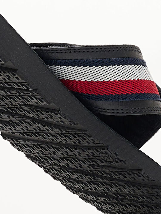 Leder Herrensandalen in Schwarz Farbe