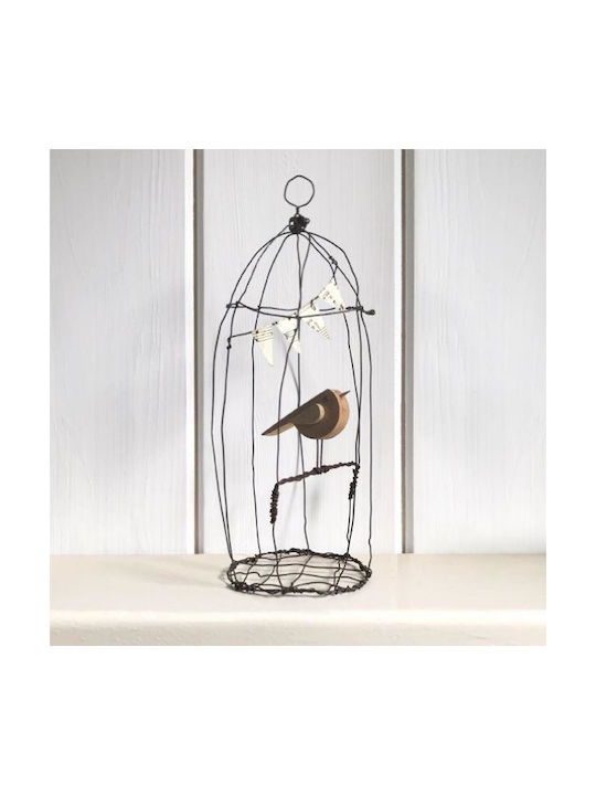 Synchronia Decorative Bird made of Metal 22x7.5x8.5cm 1pcs