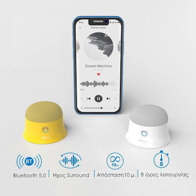 MiLi Mag-Soundmate MagSafe Ηχείο Bluetooth με Διάρκεια Μπαταρίας έως 8 ώρες Μαύρο