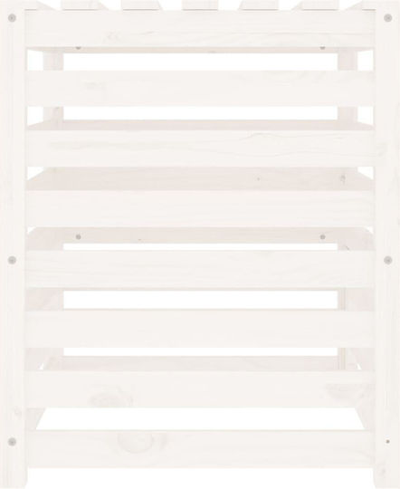 823809 Wooden Open Type Composter 63.5x63.5x77.5cm White